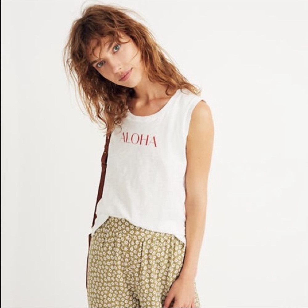 Madewell Aloha Tank, NWOT - Picture 6 of 6